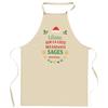 Kitchen Apron - Liliane - "Nice Children List" Pattern - Durable Cotton - Printed In France