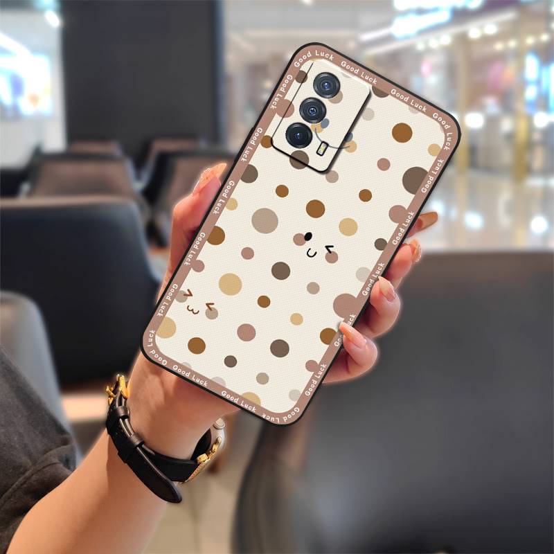 Anti-dust Full Wrap Phone Case For VIVO IQOO Z5 Silicone Protective Cartoon Durable Cover Fashion Design Anti-knock TPU