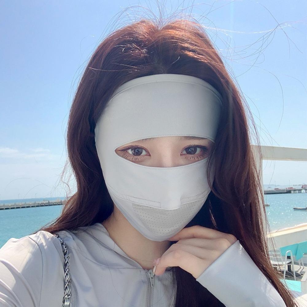 Traceless Sunscreen Mask Anti-UV Face Veil New Facial Gini  Outdoor Sports