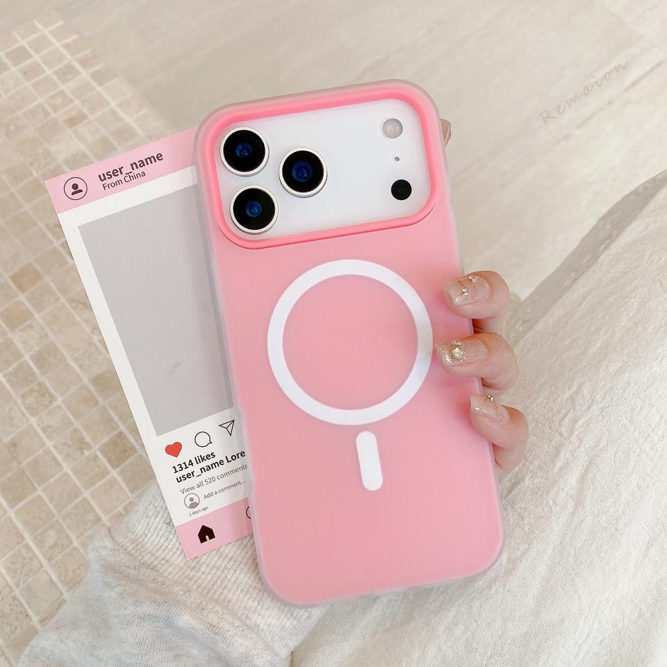 Candy Magnetic Phone Case for For Iphone 16 1 14 Plus 13 12 11 17 Pro Max Air  Cute Wireless Charge Matte Protector Cover