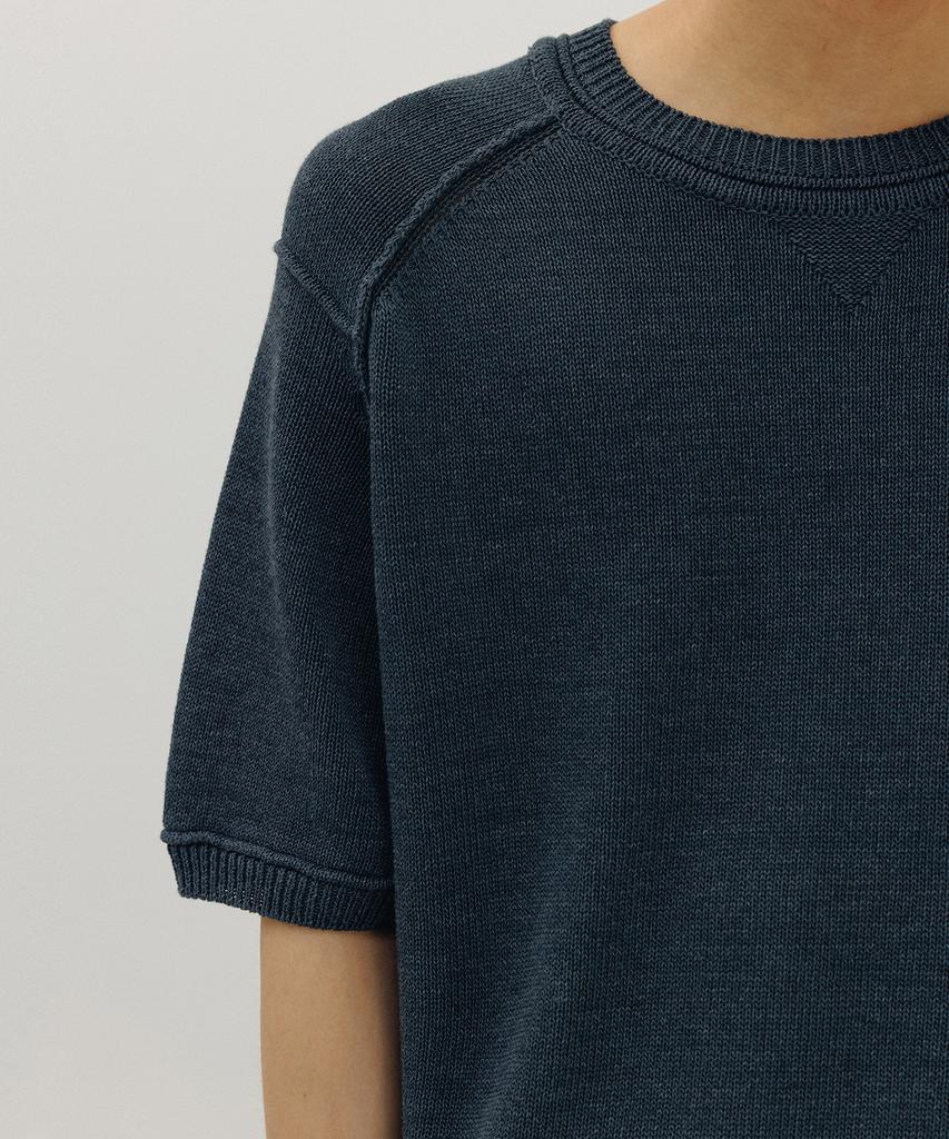 BLANKROOM Gym Half Knit_Indigo