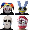Archi Handwork Digital Circus Clown Mask Caine Bunny Jax AI Gangle Face Vizard Masquerade Halloween Cosplay