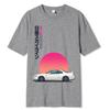 Initial T Shirt 100% Cotton T-shirt Men Summer Short Sleeve Tops Japan Casual Printing Clothes Racing Car Tshirt Male Tees-shirt
