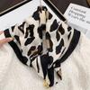 70*70 Square Scarf Retro Print Silk Scarf With Magnetic Buckle Women Neck Scarf All-Match Shawl  Headscarf Accessory Gift