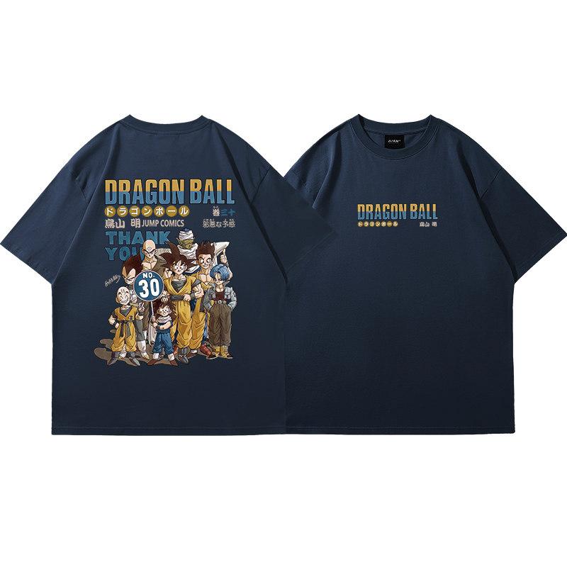 Dragon Ball Trend Kurzarm Sommer Trend Komfort Sport Lässig Halbsleeve Beliebte Paarkleidung Halbsleeve Kurzarm