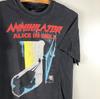 Μοναδικό 1989 Annihilator Alice in Hell Alice Μαύρο Κανονικό Μέγεθος T-Shirt NZ343