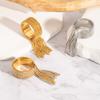 Gold Silver Finger Ring Chain Tassel Adjustable Chain Ring High Quality Charm Open Rings  Gift