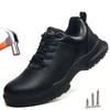 New Work Safety Shoes Men Women Waterproof Non slip Chef Shoes Anti smash Anti puncture Work Sneakers Protective Safety Boots