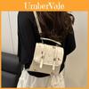 Pu Mini Backpack For Women With Flap Closure And Inner Pocket For Daily Use