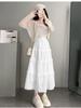 White Half-body Skirt Female Spring, Summer and Fall High-waisted Thin Medium-length A-line Ballet Style Fluffy Cake Skirt