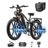 BURCHDA Bicicletă Electrică All-Terrain RX80 cu Motor Dublu pe Butuc 4000W Roți Grase de 26" 48V 20Ah Autonomie Lungă