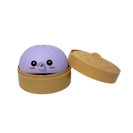 Jouet Dumpling à Expression Cartoon Soulagement du Stress Bun à Vapeur Squeeze Fidget Jouet Main Relaxation Outil de Décompression