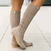 Botas Nuevas para Mujer Otoño Invierno 2026 Gamuza Sintética Casual Tacón Bajo Estilo Universitario Zapatos de Mujer Cremallera 40-43 Botas Altas hasta la Rodilla para Mujer
