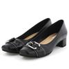 Himiko Vierkante Neus Riem Ontwerp Pumps / 643306 Zwart 240