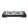 Double Burner Gas Stove Portable Camping Cassette Furnace Kitchen Double Stove Cooktop Outdoor Camping Picnic Cooker Accessories