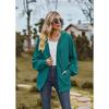 Frühling und Herbst frauen Jacke Einfarbig Tasche Lange Ärmel Lose Mit Kapuze Sweatshirt Frauen Jacke