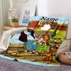 Custom Name Pettson Findus Theme Printed Blanket Perfect For Couch Bed Travel Outdoor Use Machine Washable Cozy Durable