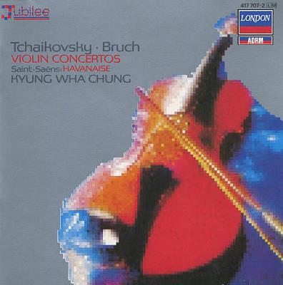 CD PYOTR ILYICH TCHAIKOVSKY , MAX BRUC - Violin Concertos; Havanaise 4177072 London Records 1987 US Classical Used