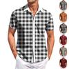 Men's Casual Short-sleeved Shirt Slim Fit Stylish Men's Hawaiian Print
