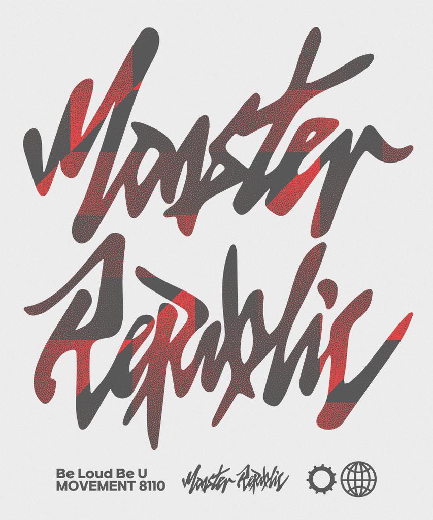 MONSTER REPUBLIC Mist Logo Red Sweatshirt Melange Gray_8110
