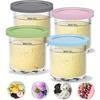 2 PIÈCES/4 PIÈCES Tasse à Glace Réutilisable Pot à Smoothie Contenants pour Glace Crémeuse Desserts