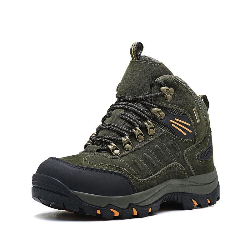 Men Women Winter Autumn Warm Plush Lined Outdoor Hiking Shoes Anti Slip Mountaineering Boots Large Size 36-46 Waterproof Trekking Footwear