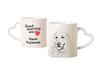 Pyrenean Mountain Dog, Great Pyrenees - Cup with a Dog, Adorable Cup with a Heart-shaped Handle, Universal Gift from the Brand