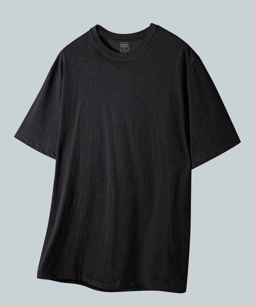 UNTAPPED STUDIO [2Pack] Pure Cotton Big Oversized 20-Count Short Sleeve T-Shirt 2 Colors