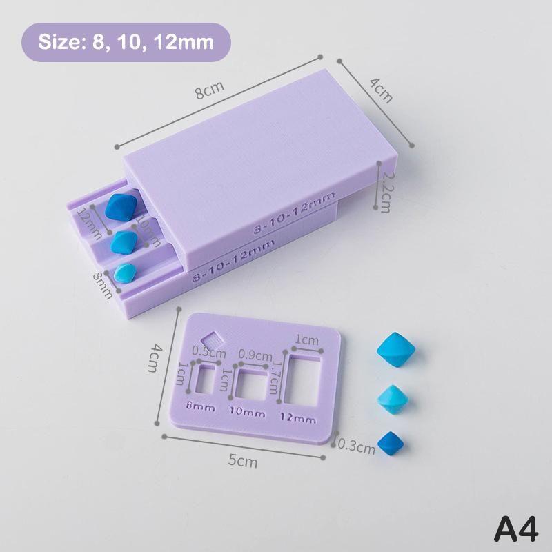 1 Pc Soft Pottery Polymer Clay Mold | 3D Mushroom/Lemon/Rhombus Bead Roller | Ideal for DIY Jewelry (Earrings/Necklaces)