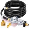 F273684 12Ft Propane Hose Compatible with Mr Heater Big Buddy Heaters with Regulator,Vent Free Propane Heater Hose w/POL Assembly To Propane Tank for
