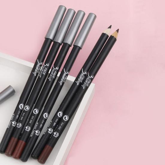 Eyeliner utile Eyeliner ricco a punta singola in legno che non sbiadisce per le donne