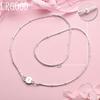 Joyería de Plata de Ley 925 Collar de Moda Cadena de Serpiente de 18-24 Pulgadas