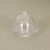1:12 Dollhouse Miniature Transparent High Tray Dessert Plate W/Cover Cake Fruit Tray Kitchen Decor Toy Doll House Accessories