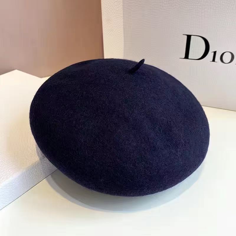 High quality non-pilling wool beret women's autumn and winter versatile warm painter hat new