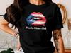 Puerto Rican Girl Shirt | Boricua Pride Dripping Lips T-Shirt | Latina Heritage Graphic Tee | PR Flag Souvenir | Gift for Puerto Rican