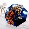 Cartoon Character Goku Pattern, Automatic Folding Umbrella, Portable and Foldable Design, 8 Ribs, a Christmas or Birthday Gift.