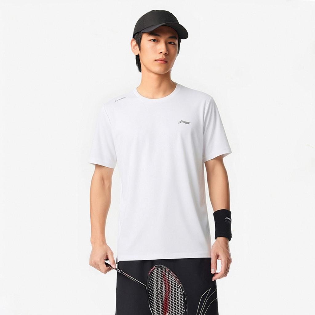 Li Ning T Shirts Men's White Crew Neck ATSW831-2