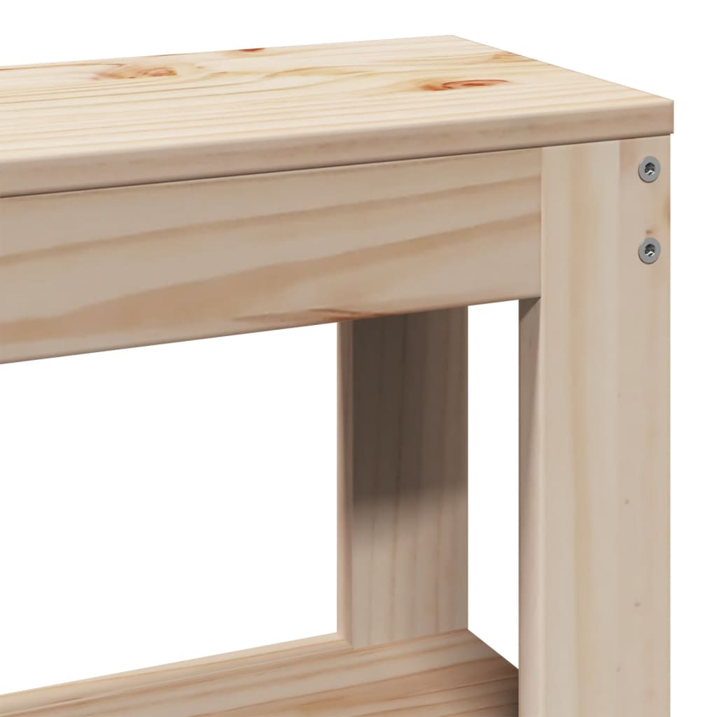 Vidaxl Wezgłowie Do Łóżka, Z Półkami, 160 Cm, Lite Drewno Sosnowe