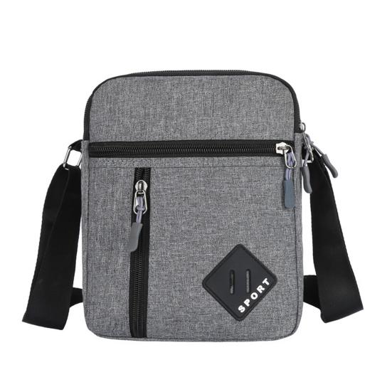 Pánská taška přes rameno Nastavitelný popruh Velká kapacita Sling Pack Více kapes Voděodolná Crossbody Taška přes rameno Aktovka Kabelka pro venkovní použití