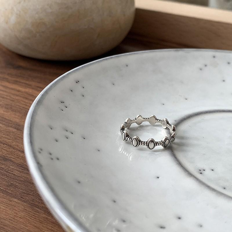 925 Sterling Hõbedast Ebakorrapärane Pärlisõrmus - Naiste Stiilne Minimalistlik Avatud Disain