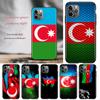 Handyhülle für Apple iPhone 13 12 11 SE XS XR X 7 8 6 5 S mini Plus Pro MAX 2020 Aserbaidschan Flagge Schwarze Softcover