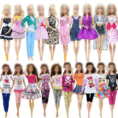 1/6 Doll Outfit Fashion Girl Mini Dress Skirt Dress Pants Clothes for 30cm Doll 11.5 Inch Gift Set Girl Toy