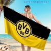 1PC Bvb 09 Football Club Beach Towel, Microfiber Beach Towel, Perfect For Pool, Beach, Travel, Home Decor Beach Party Fan Gifts