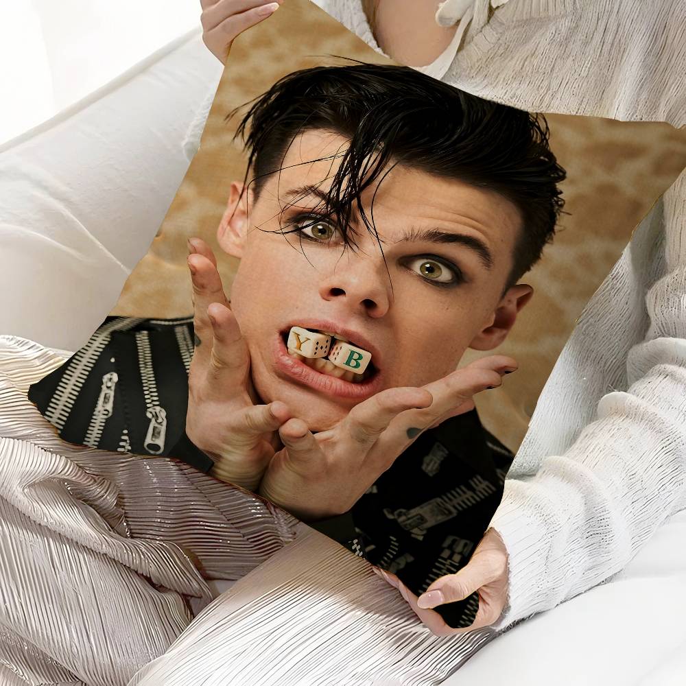 YYungblud Rock Singer Office Cushion Pillowcase Car Cushion CoverXCM Lumbar Pillowcase Sofa Pillowcover