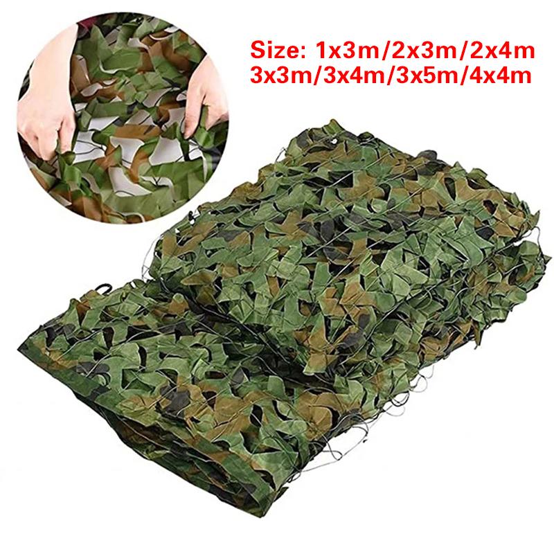 8Colors Outdoor Car Cover Desert Woodland Blinds Sun Shelter Muti-Size Jungle Sun Shelter Hunting Camping Camo Net