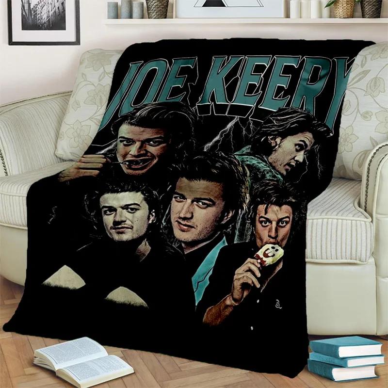 Joe Keery Aktorius 3D spausdinimo HD pledas, minkštas užklotas namams, miegamajam, lovai, sofai, iškylai, kelionėms, biurui, poilsio uždangalas, vaikams