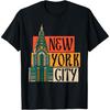 Vintage Empire State Building Skyline USA Souvenir New York T-Shirt