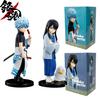 2 sorter 14 cm Anime Gintama Figur Sakata Gintoki Katsura Kotarou Stativ Anime Modell Leksaker Gåvor Samling Dekoration Prydnader