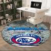 1PC Round Rug Arema Football Club Printed Round Area Rug ,Rug For Home Office, Round Chair Rug, Decorative Carpet Fan Gifts Christmas Gift