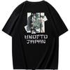 Fashion Trend Crocodile Warrior Anime Fun Printed Tee Short Sleeve 100% Cotton Men T Shirt Casual Loose Oversized Y2k Tops